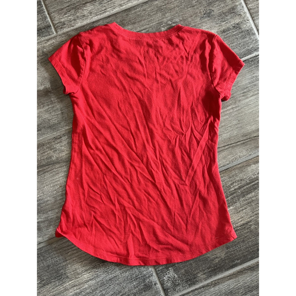 Justice‎ Love Heart Balloons Graphic Tee Top Girl's Red Short Sleeve Size 6 - Picture 3 of 5